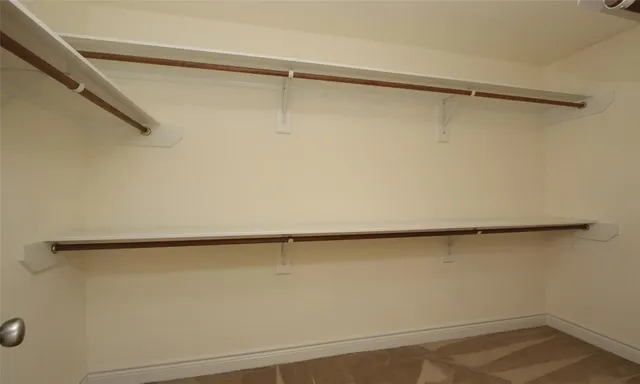 a close view of closet