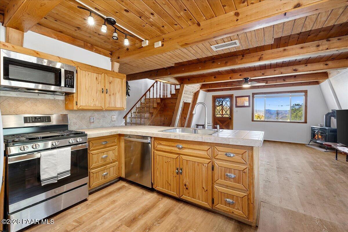 1508 Wells Fargo Road Prescott, AZ 86303 - Photo 2 of 29 02-Kitchen to Living Room