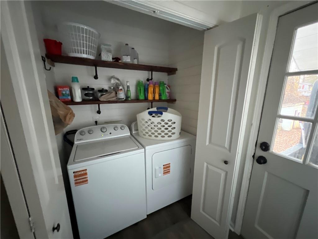 40 Chestatee Springs Road Dahlonega, GA 30533 - Photo 12 of 42 a utility room with dryer and washer
