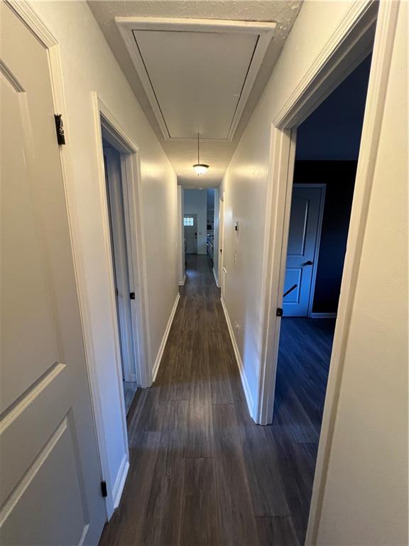 40 Chestatee Springs Road Dahlonega, GA 30533 - Photo 18 of 42 a view of a hallway with wooden floor and staircase
