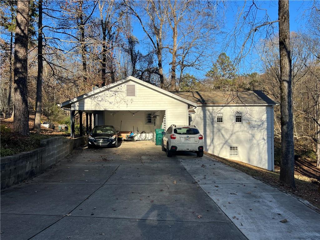 40 Chestatee Springs Road Dahlonega, GA 30533 - Photo 42 of 42 a view of a car parked in garage