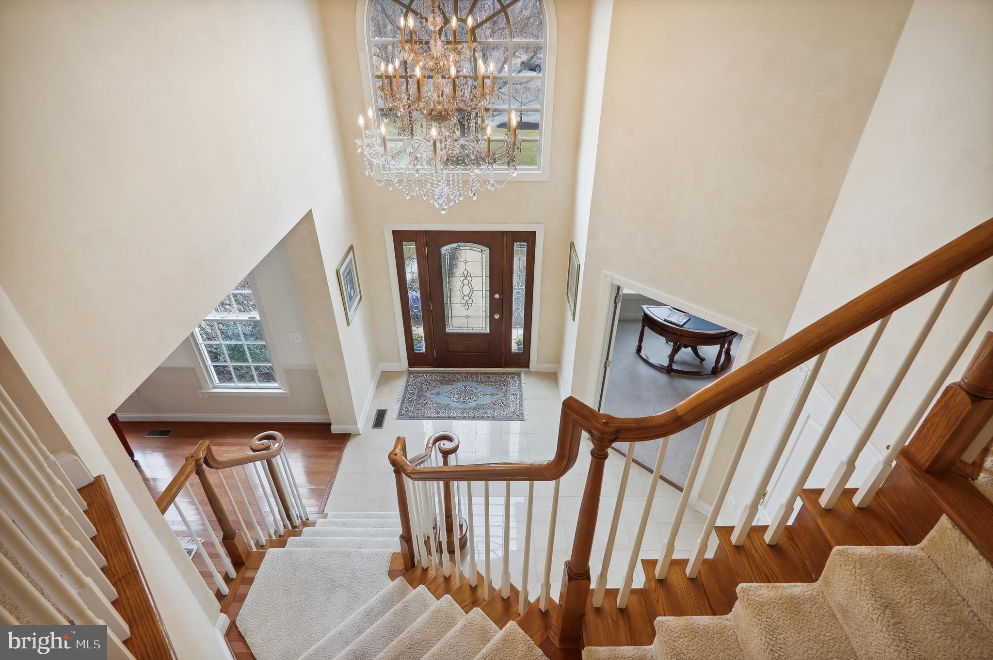 12101 Sheets Farm Road North Potomac, MD 20878 - Photo 30 of 105 View from the upper level hall of dramatic foyer