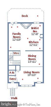 8520 Bells Ridge Terrace Potomac, MD 20854 - Photo 29 of 30 Main level floor plan
