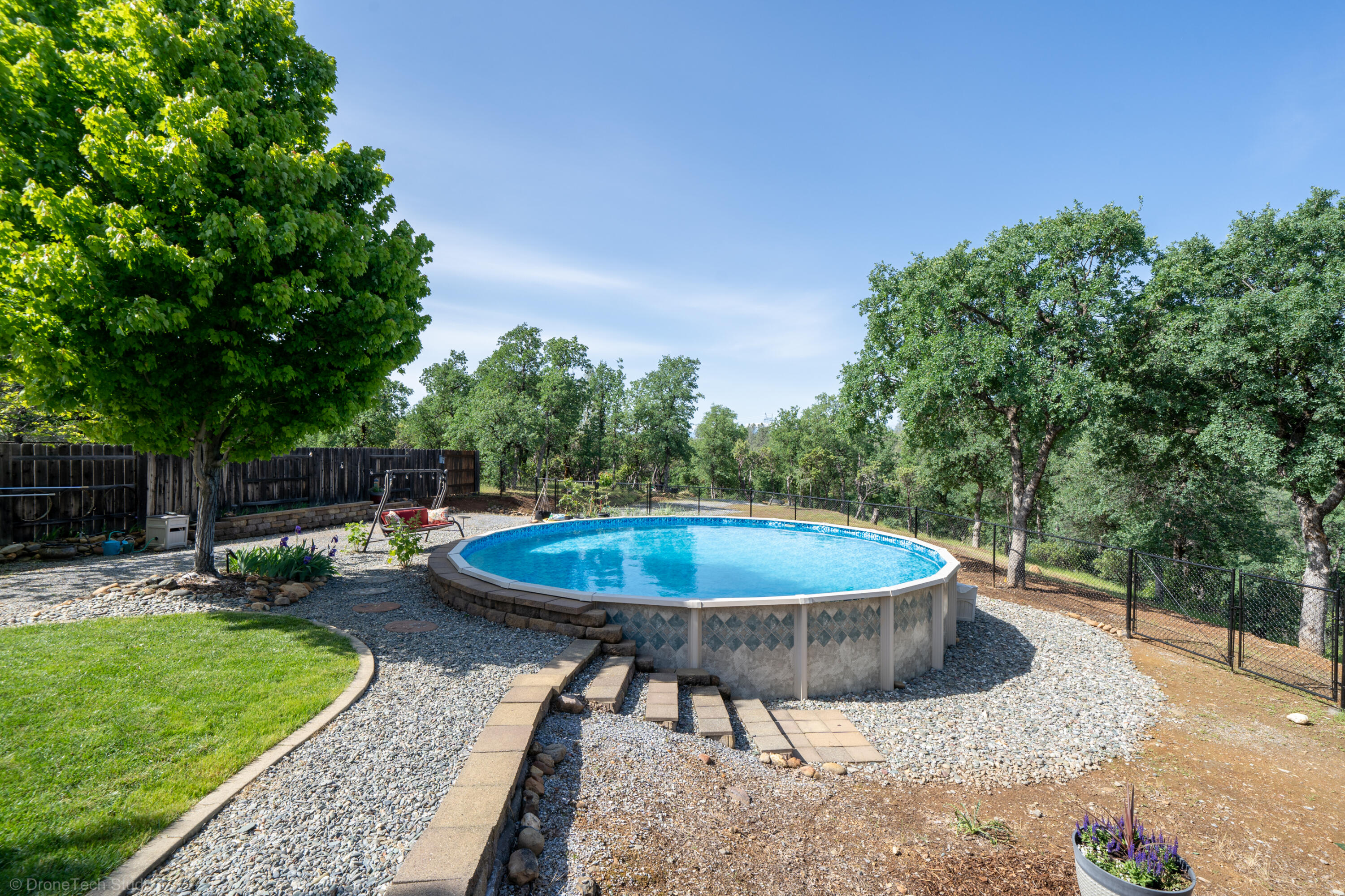16671 Power Line Road Redding, CA 96001 - Photo 52 of 105 Pool dug into hillside