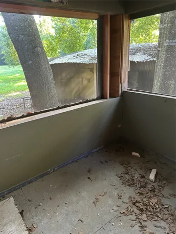 a view of outdoor space with sliding door