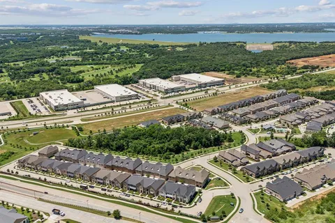 a view of a city and an ocean view
