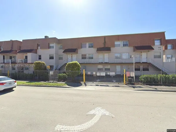 a view of building with street