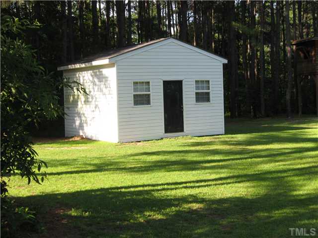 5519 Devils Racetrack Road Four Oaks, NC 27524 - Photo 12 of 12 Wired workshop, custom built and finished inside. Just needs painting.
