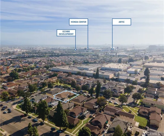 an aerial view of a city