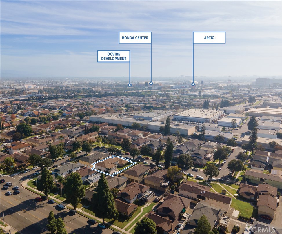 1215 South Athena Way Anaheim, CA 92806 - Photo 15 of 16 an aerial view of a house