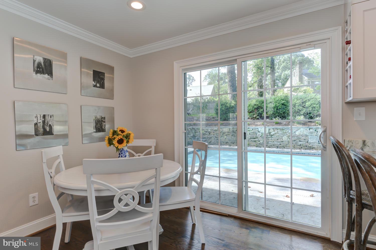 6616 Kenhill Road Bethesda, MD 20817 - Photo 11 of 30 Eat-In Kitchen w/ Backyard View