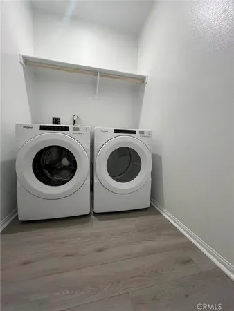 an empty room with a workbench