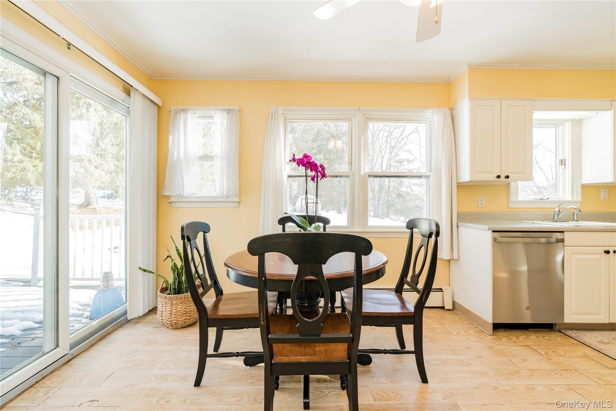 16 Saddle Ridge Drive Hopewell Junction, NY 12533 - Photo 4 of 19 Kitchen with slider to the Trex Deck overlooking the large Backyard