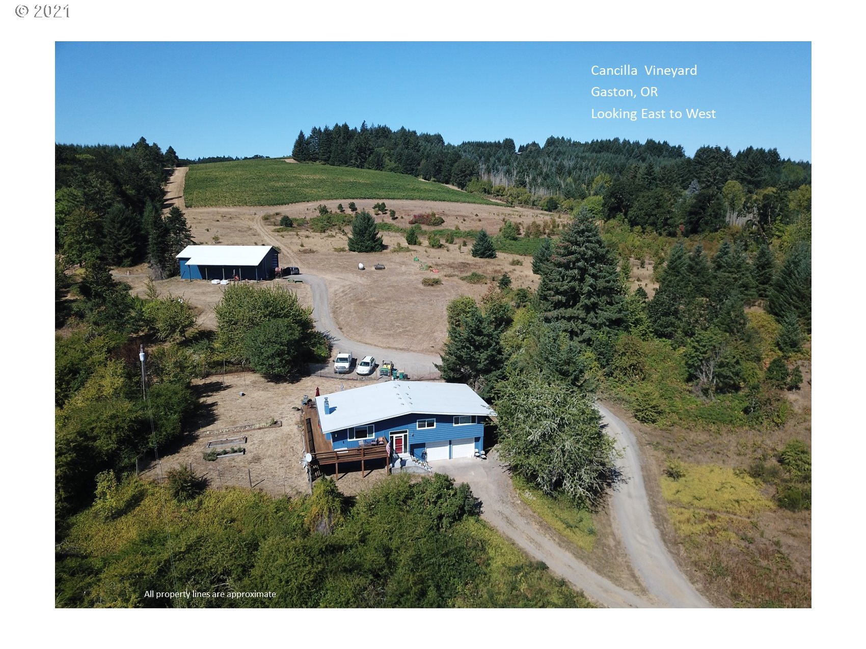 9179 Southwest Lee Road Gaston, OR 97119 - Photo 2 of 30 a view of a house with a yard