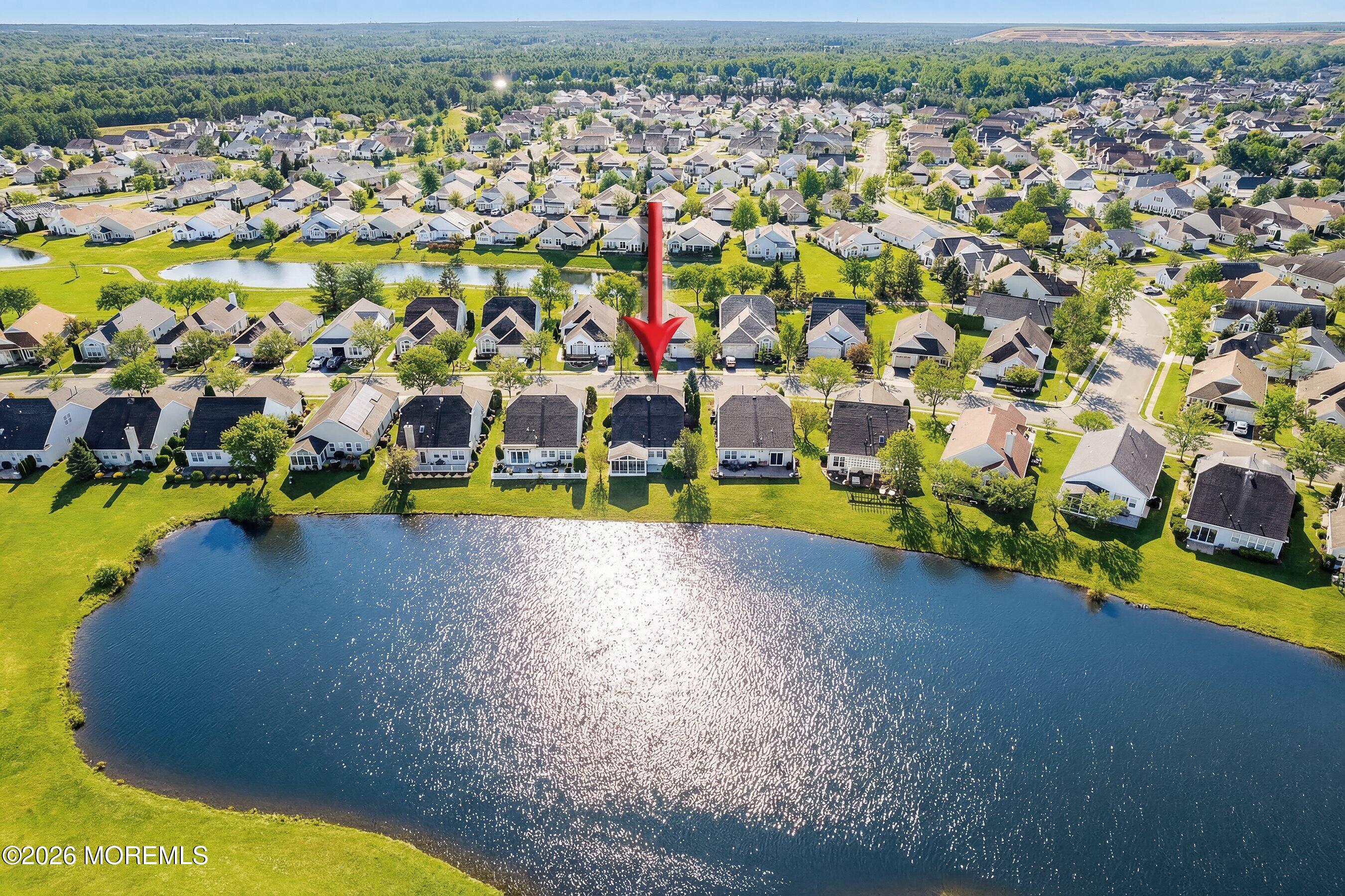 10 Arcadia Drive Manchester Township, NJ 08759 - Photo 22 of 37 an aerial view of a house with a swimming pool yard and outdoor seating