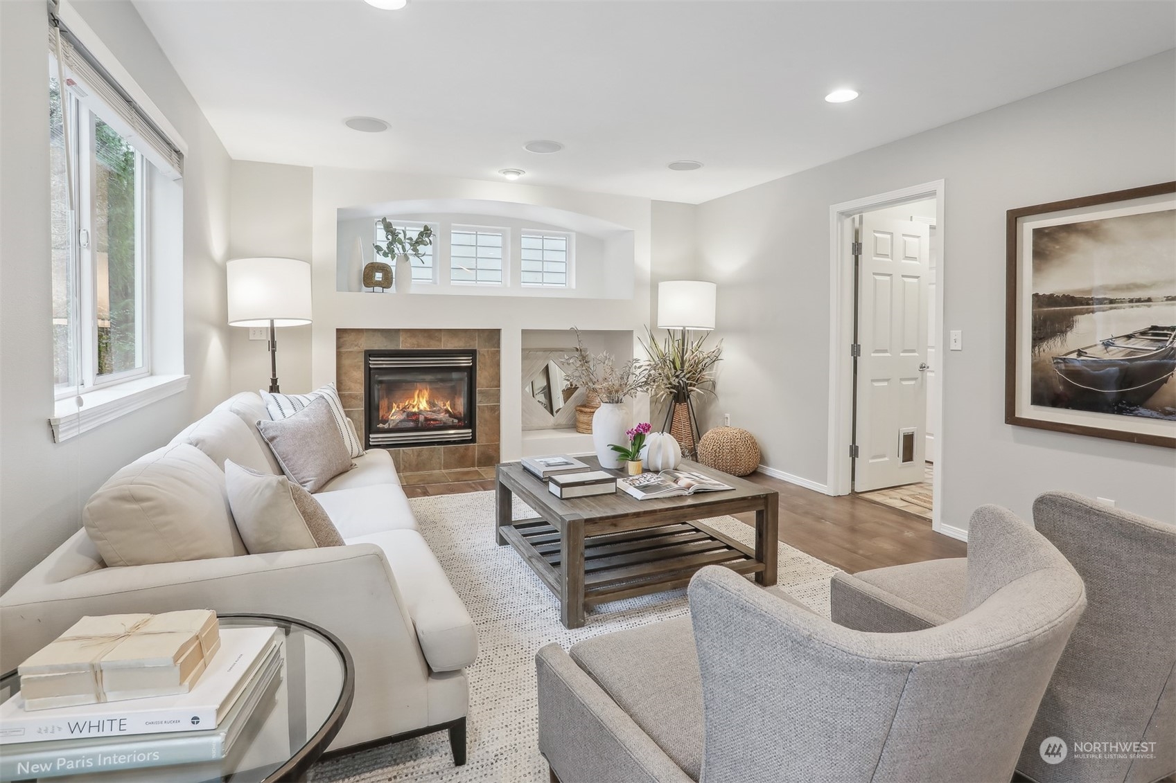 105 170th Street Southeast Bothell, WA 98012 - Photo 12 of 33 a living room with furniture and a fireplace