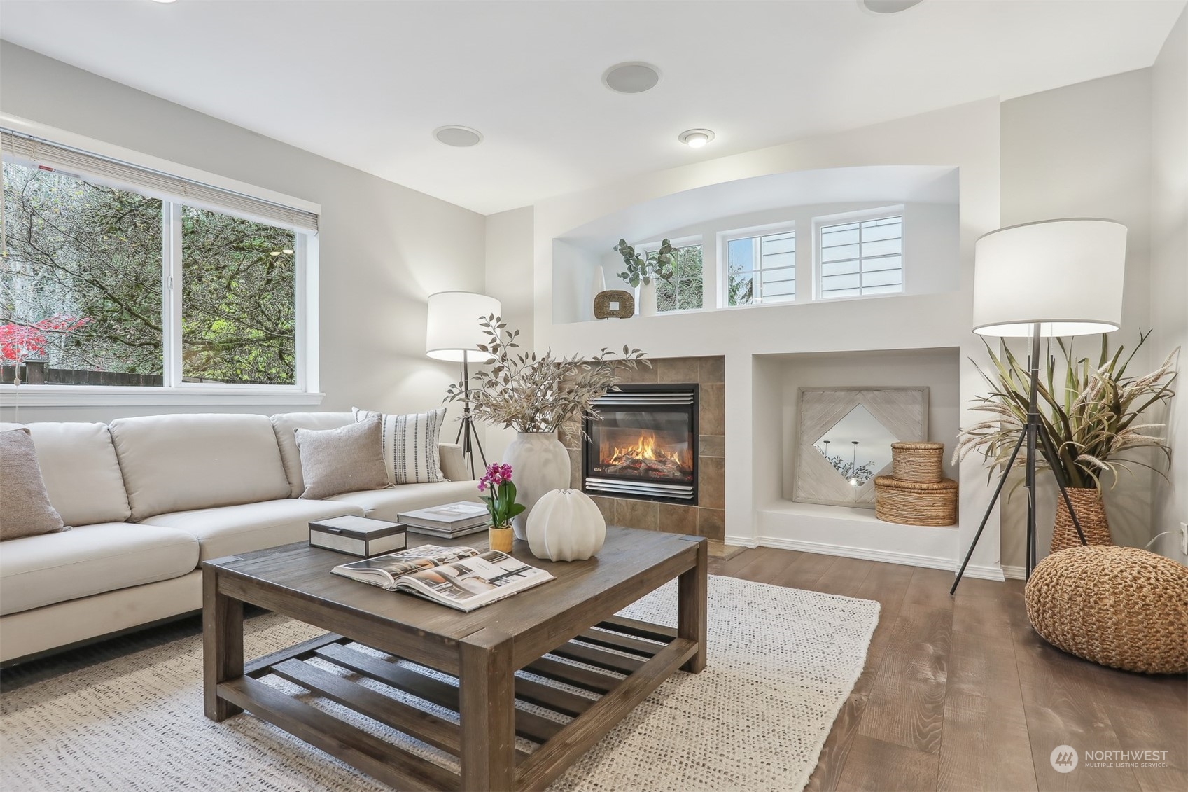105 170th Street Southeast Bothell, WA 98012 - Photo 13 of 33 a living room with furniture a table and a large window