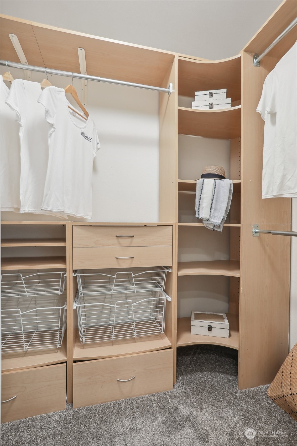 105 170th Street Southeast Bothell, WA 98012 - Photo 18 of 33 a view of walk in closet with empty racks