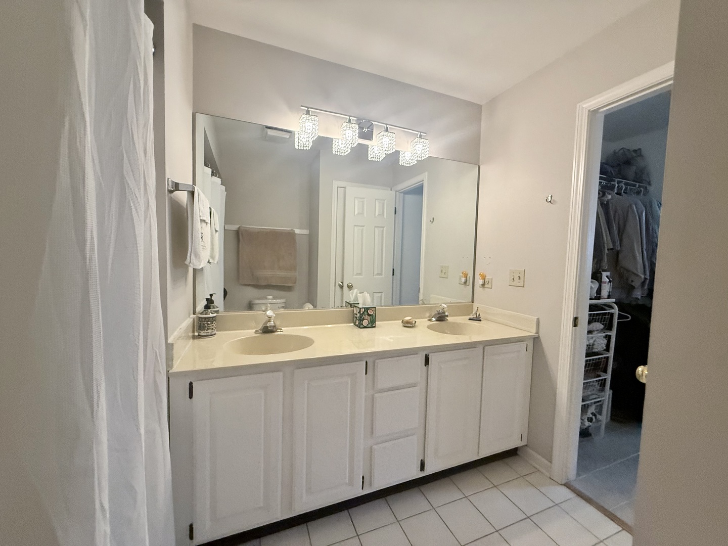 256 Haber Court Cary, IL 60013 - Photo 9 of 18 a bathroom with double sink and a mirror