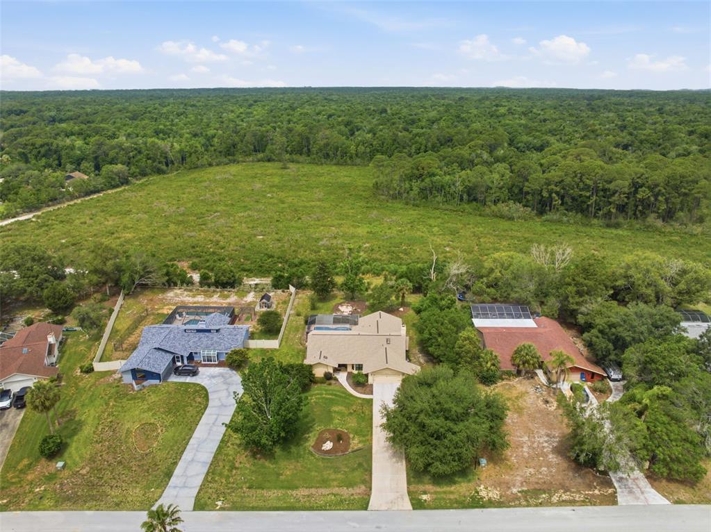 5227 Suwannee Road Weeki Wachee, FL 34607 - Photo 52 of 62 an aerial view of residential houses with outdoor space and trees
