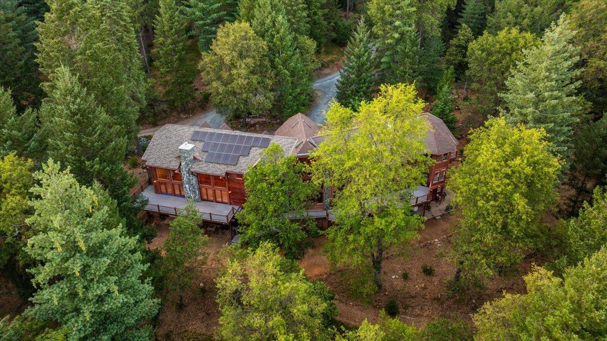 21293 Scotts Flat Road Nevada City, CA 95959 - Photo 50 of 62 an aerial view of house with yard and swimming pool