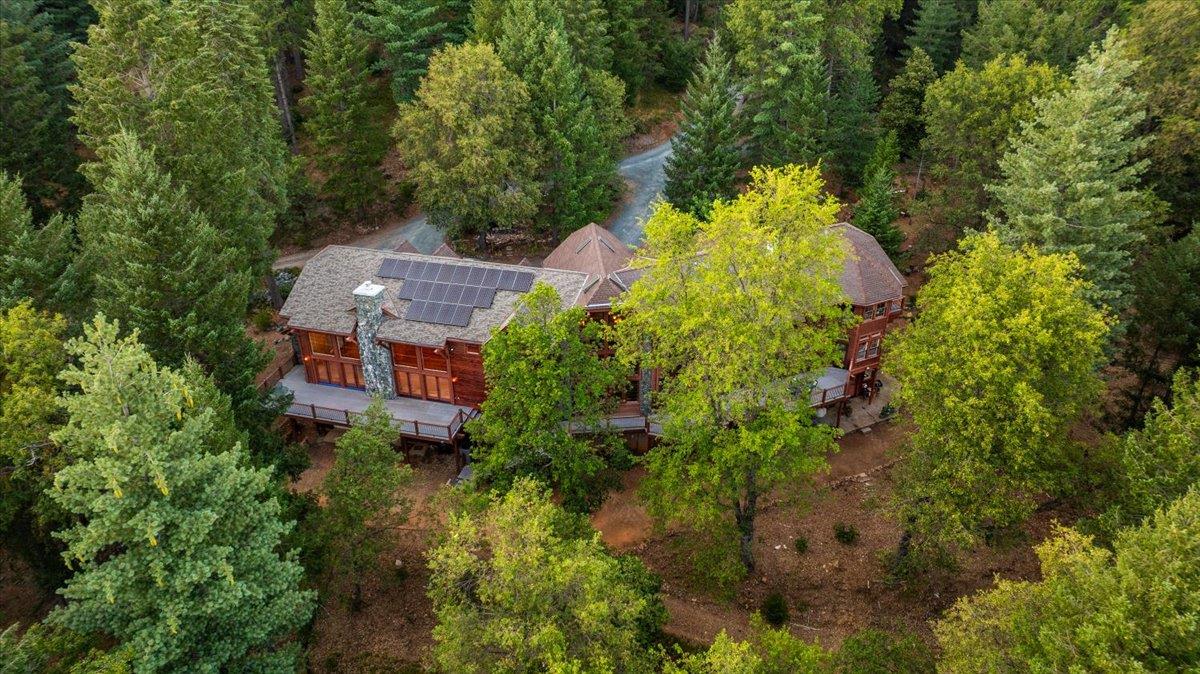 21293 Scotts Flat Road Nevada City, CA 95959 - Photo 52 of 52 an aerial view of house with yard and swimming pool