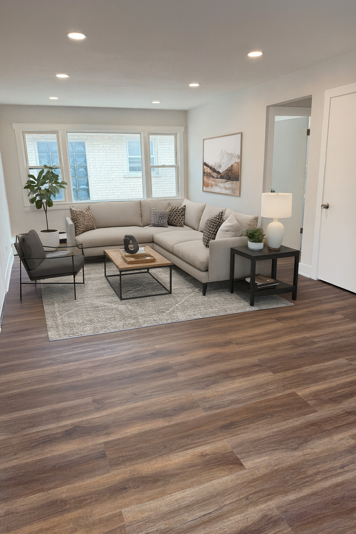 8228 West Walsh Lane, Unit 3F River Grove, IL 60171 - Photo 6 of 20 a living room with furniture and a wooden floor