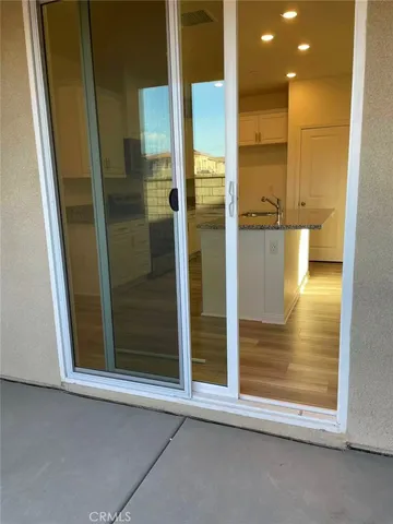 a view of front door