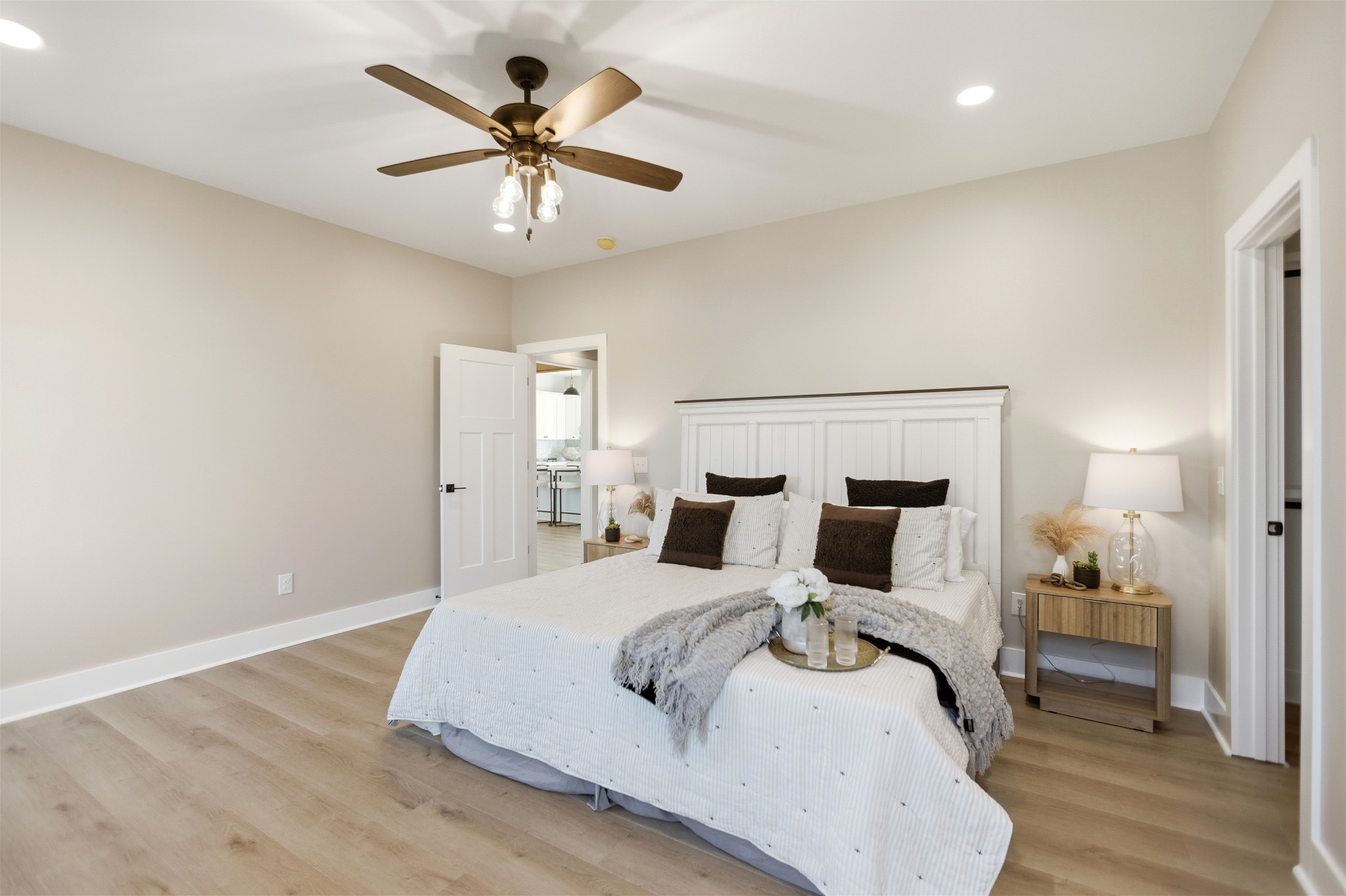 90 Kings Lane Tullahoma, TN 37388 - Photo 24 of 39 a bedroom with a bed and wooden floor