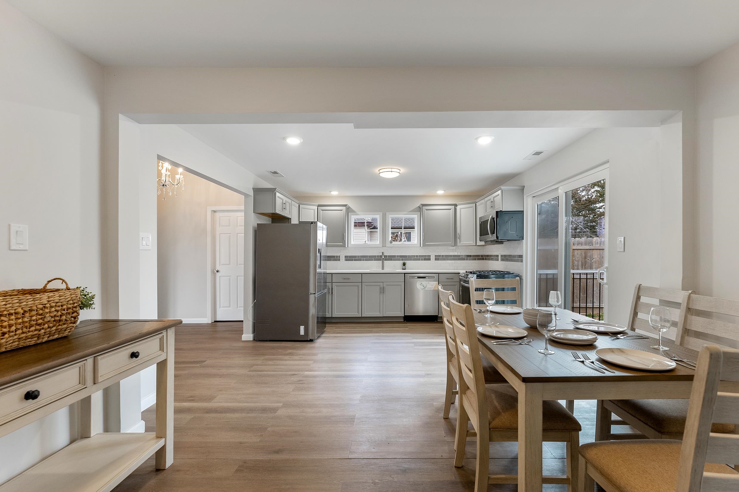 545 Seashore Road Erma, NJ 08204 - Photo 13 of 22 a living room with stainless steel appliances kitchen island granite countertop furniture and a kitchen view