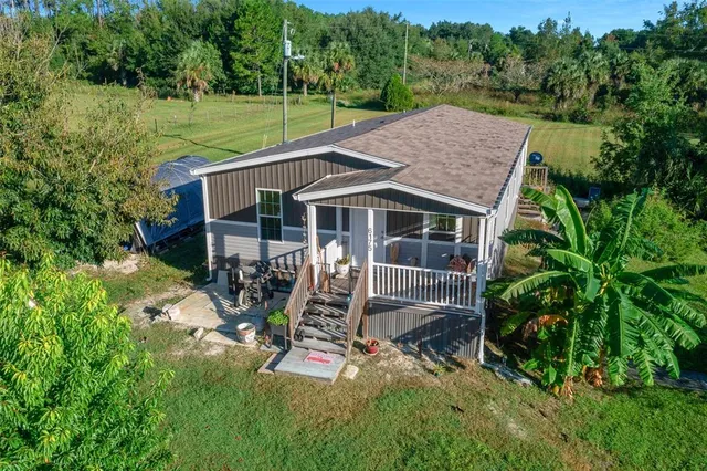 a view of a golf course with a lake