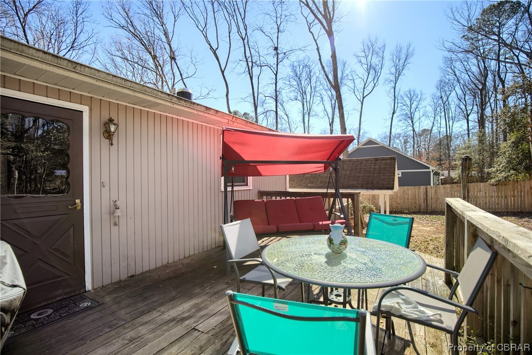 7670 Roaring Springs Road Gloucester, VA 23061 - Photo 29 of 31 Private Rear Deck