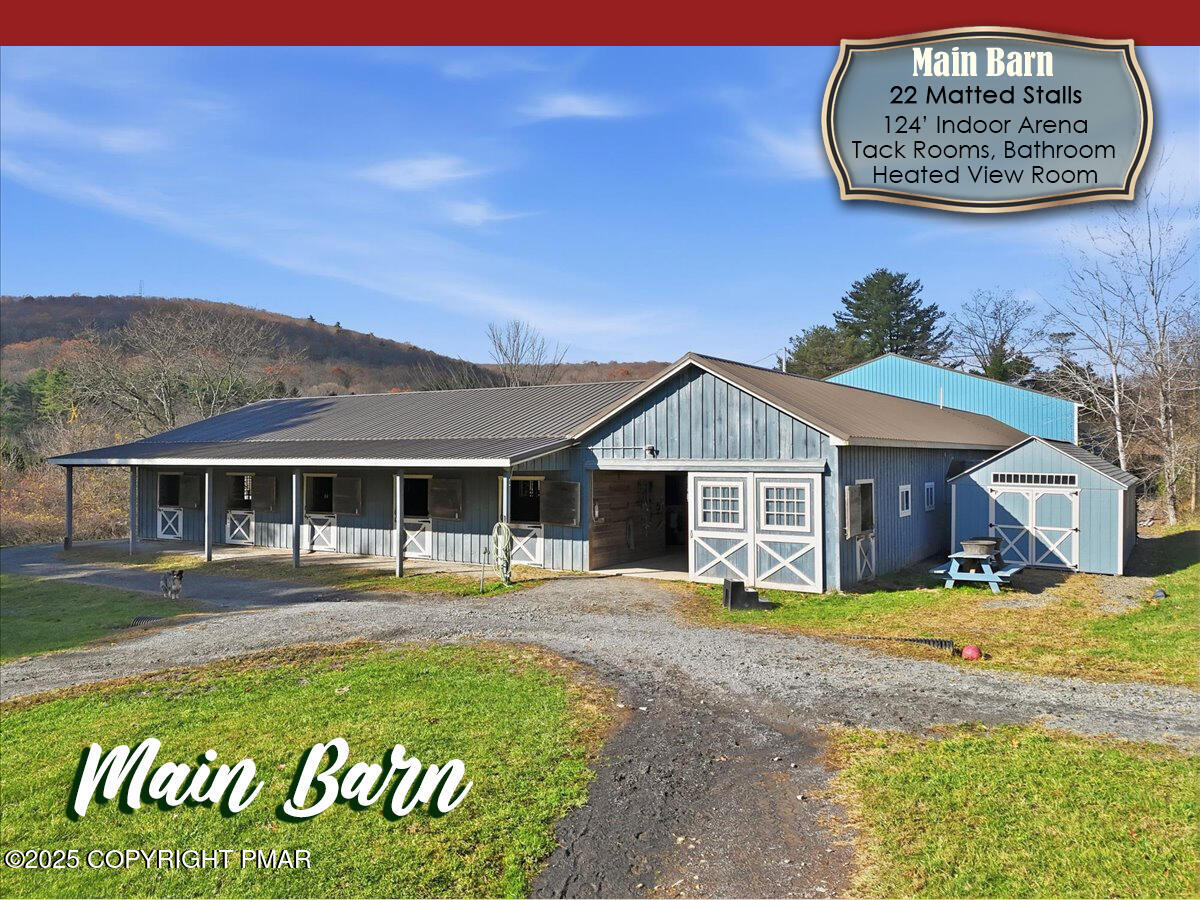 130 Barn Swallow Lane Cresco, PA 18326 - Photo 28 of 98 a front view of a house with garden
