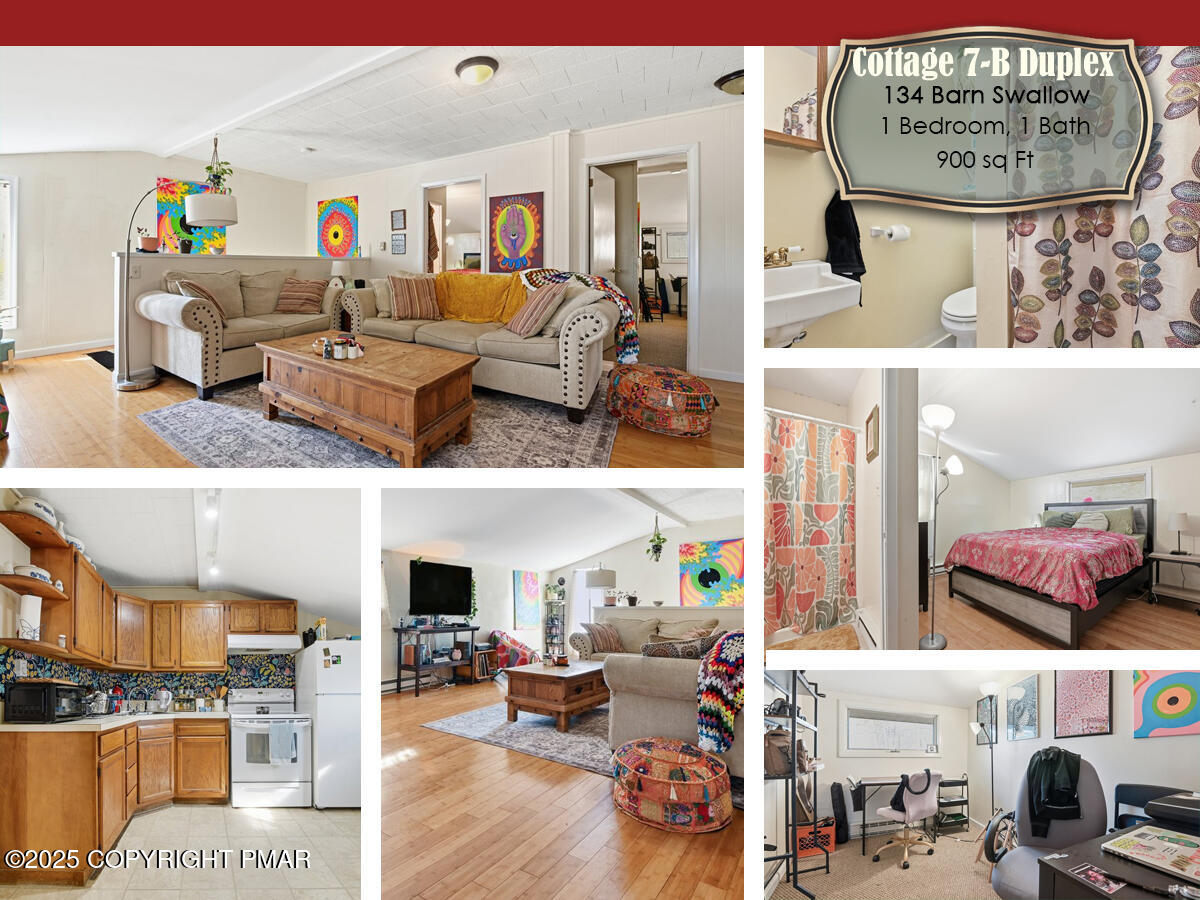 130 Barn Swallow Lane Cresco, PA 18326 - Photo 69 of 98 a living room with furniture and a chandelier