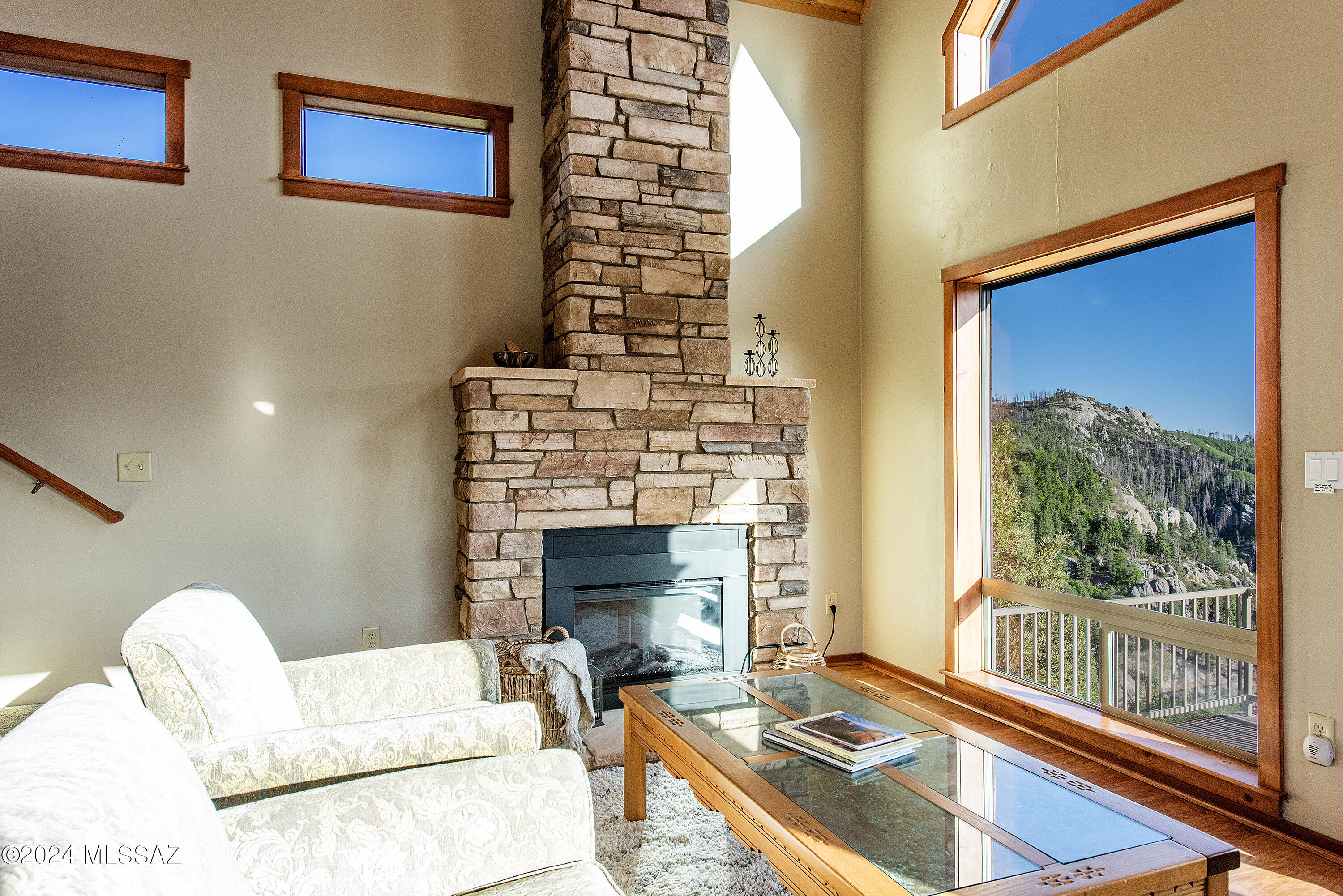 12063 North Fern Ridge Tucson, AZ 85739 - Photo 22 of 46 Large Rock Fireplace
