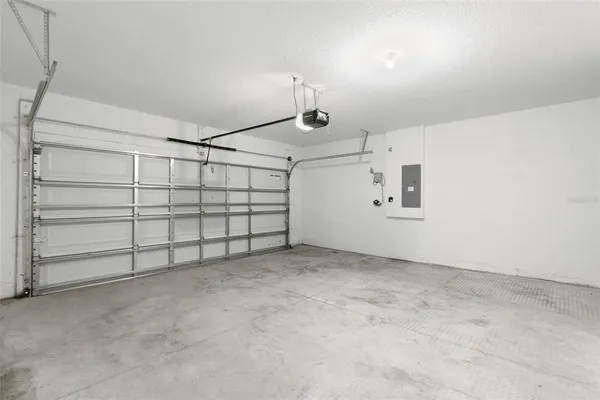 a view of a garage