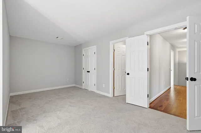 a view of an empty room