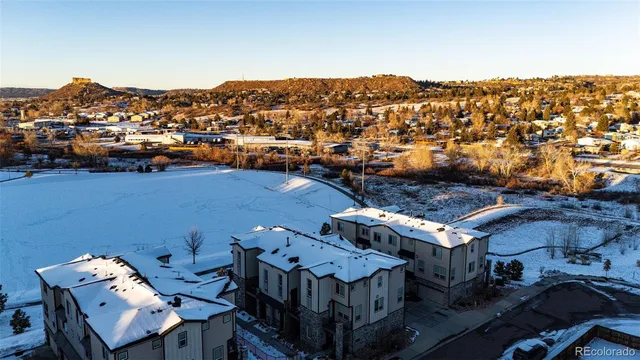a view of a city from a terrace