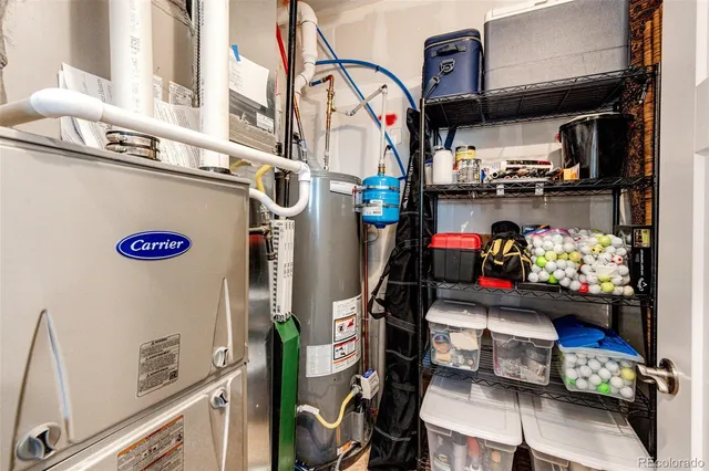 a view of storage and utility room