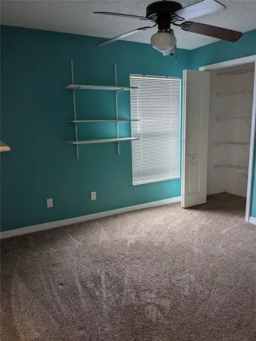 a view of a room with empty racks