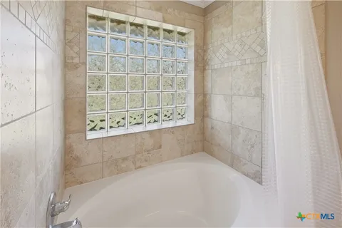 a bathroom with shower