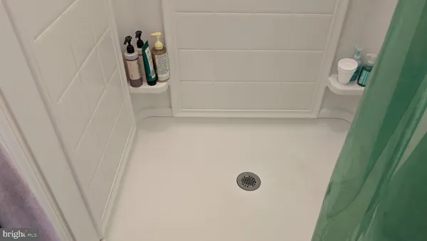 a close view of a shower