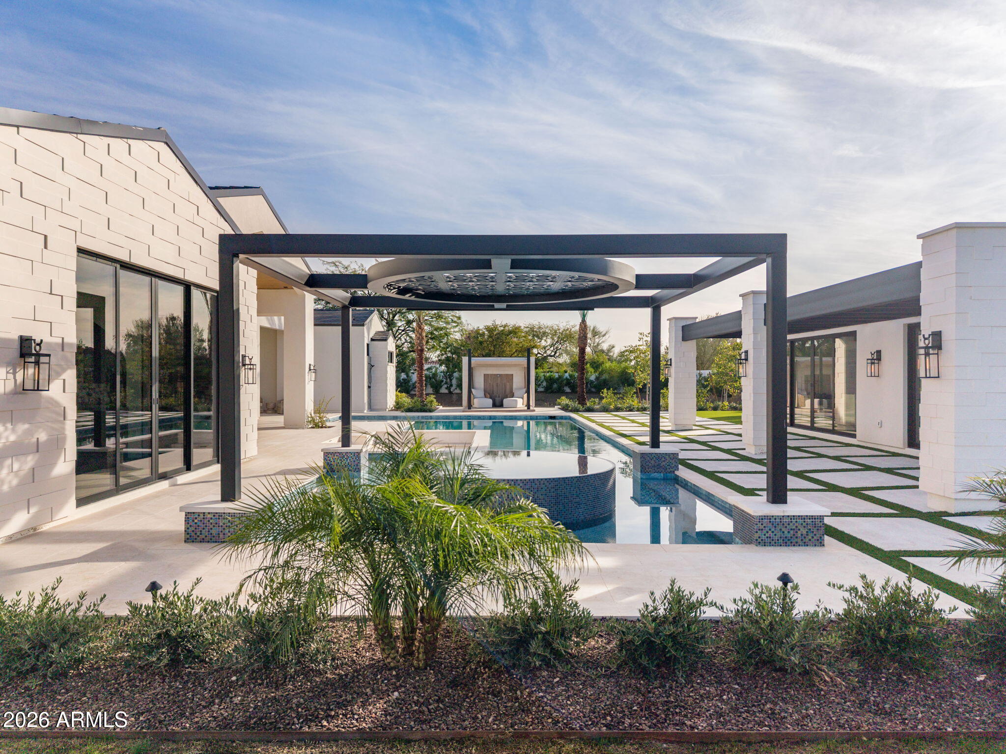 4534 East Pebble Ridge Road Paradise Valley, AZ 85253 - Photo 37 of 60 a view of a house with backyard and porch