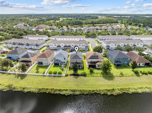 a view of an ocean with city