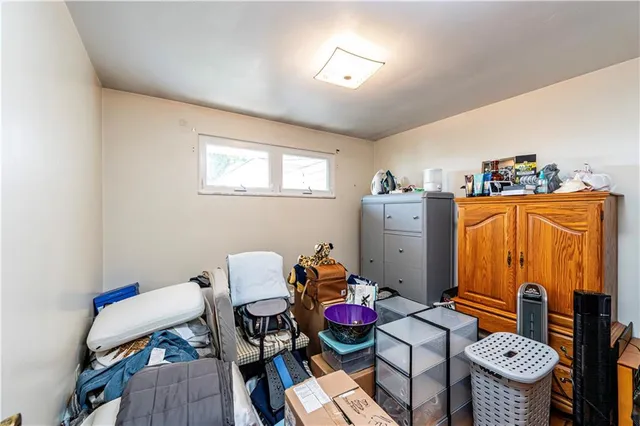 a workspace with furniture and window