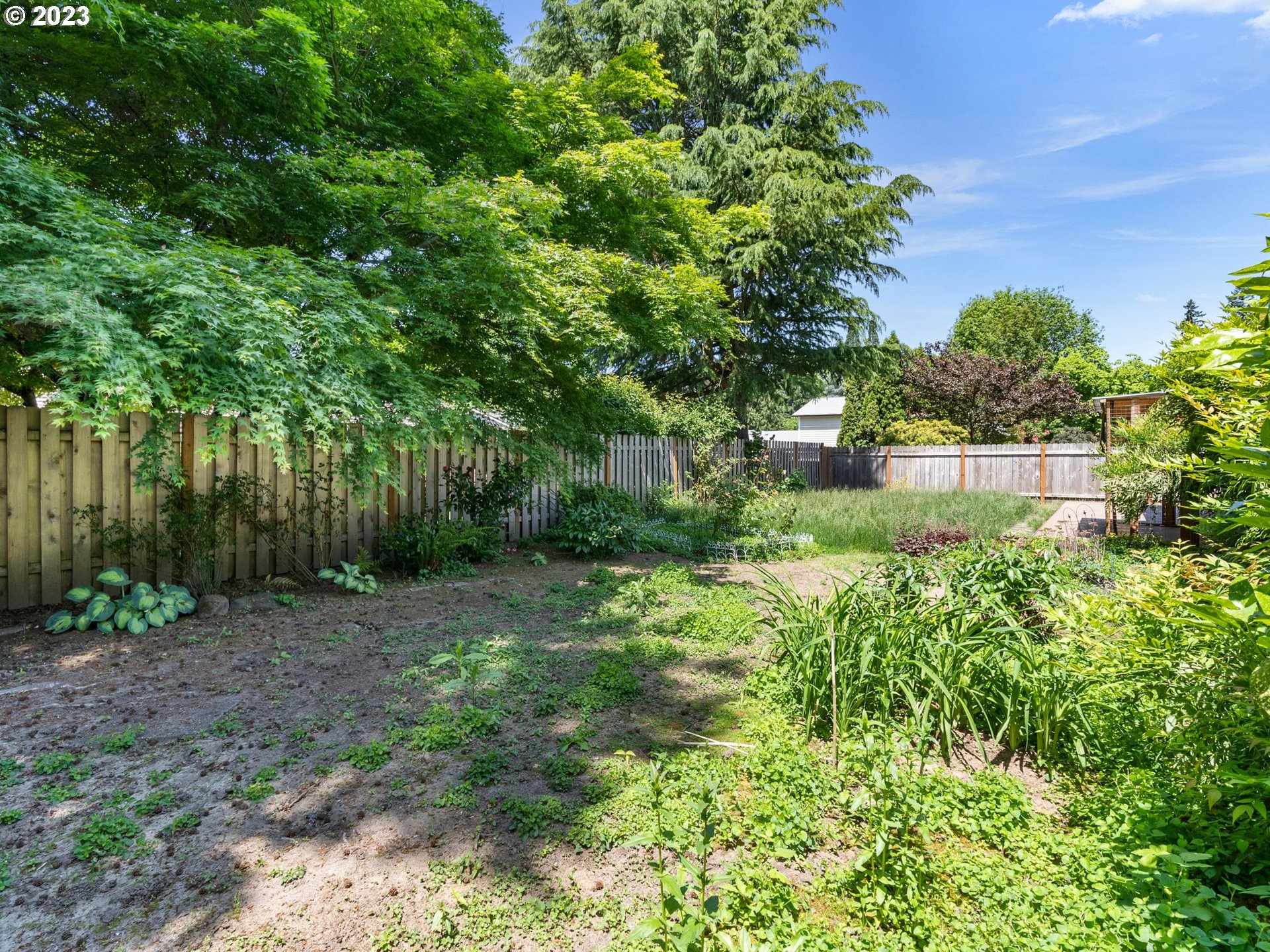 17875 Southwest Shawnee Trail Tualatin, OR 97062 - Photo 34 of 44 a view of a garden with a tree