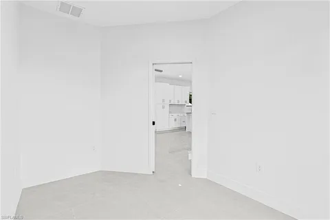 a house view with a garden space