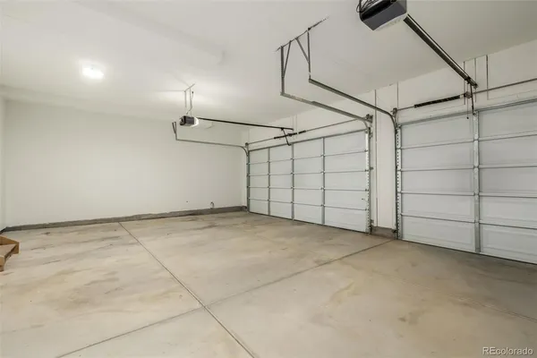a view of a garage