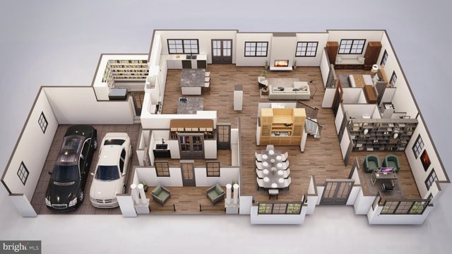 a view of living room with furniture