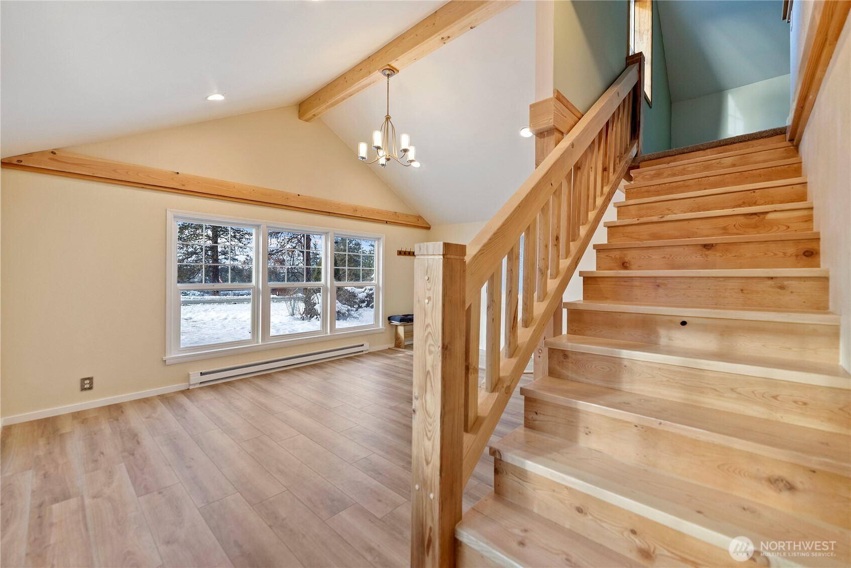 146 East Chewuch Road Winthrop, WA 98862 - Photo 14 of 39 a view of entryway with wooden floor and front door